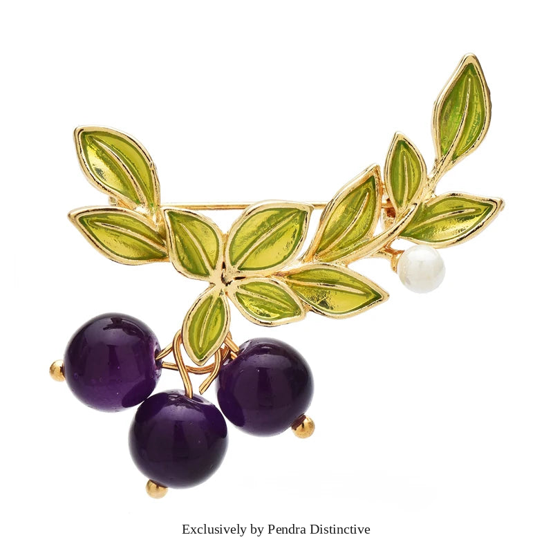 PENDRA Berryblue Blueberry Brooch