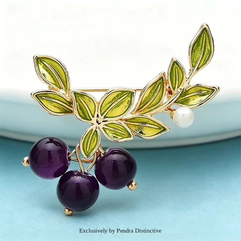 PENDRA Berryblue Blueberry Brooch