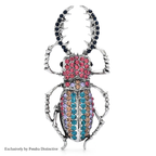 PENDRA Big Enamel Beetle Brooch