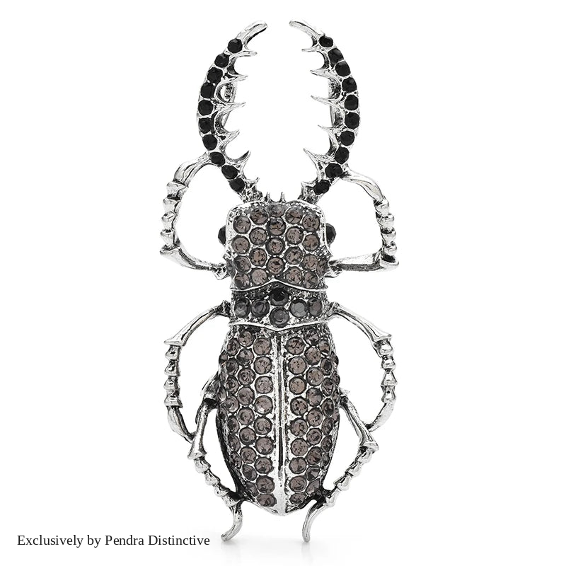 PENDRA Big Enamel Beetle Brooch