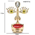 PENDRA Designer Big Face Brooch