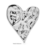 PENDRA Big Stainless Steel Heart Brooch