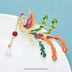 PENDRA Birdflora Bird and Flower Brooch