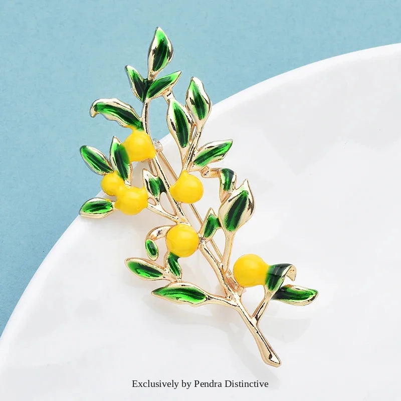 PENDRA Birdflora Bird and Flower Brooch