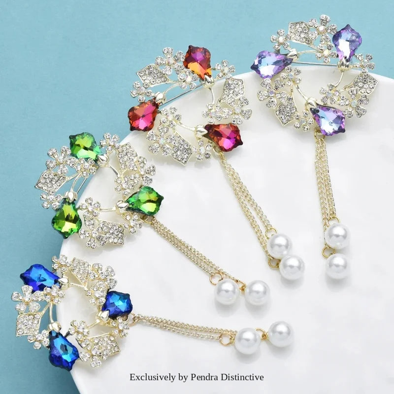 PENDRA Birdflora Bird and Flower Brooch