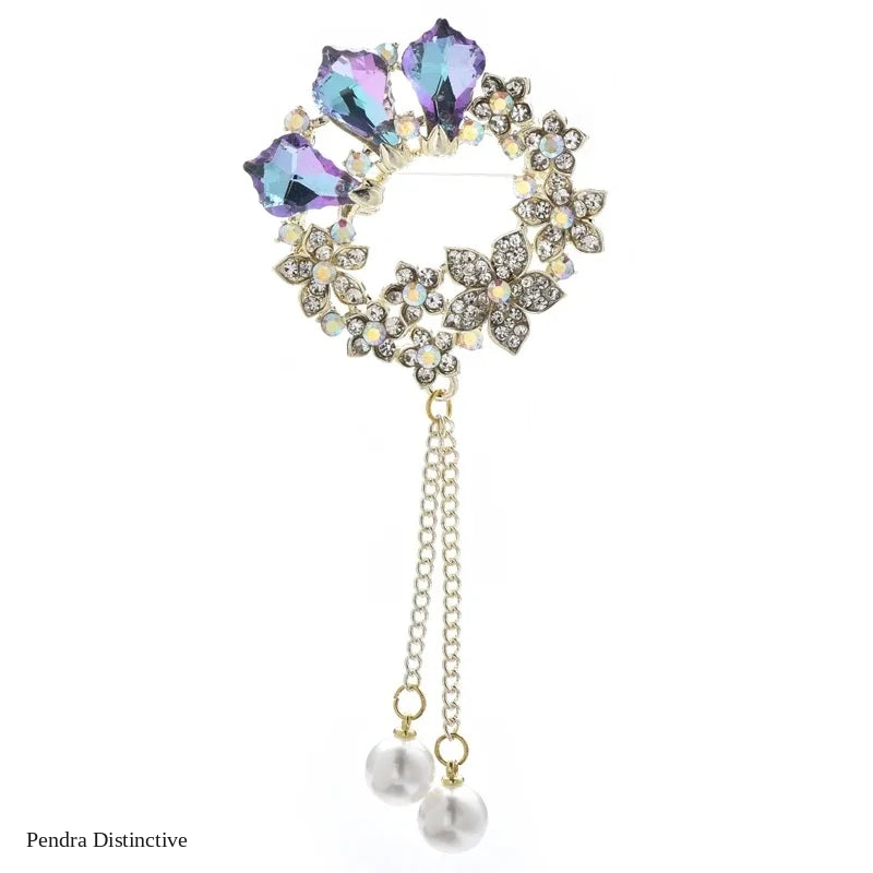 PENDRA Birdflora Bird and Flower Brooch