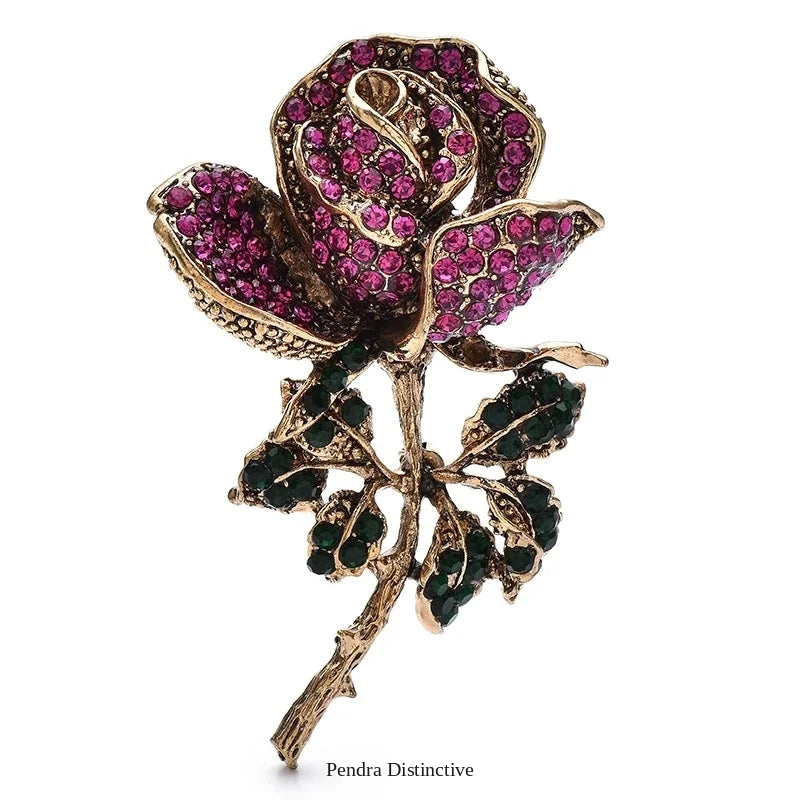 PENDRA Birdflora Bird and Flower Brooch