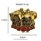 PENDRA Birdflora Bird and Flower Brooch