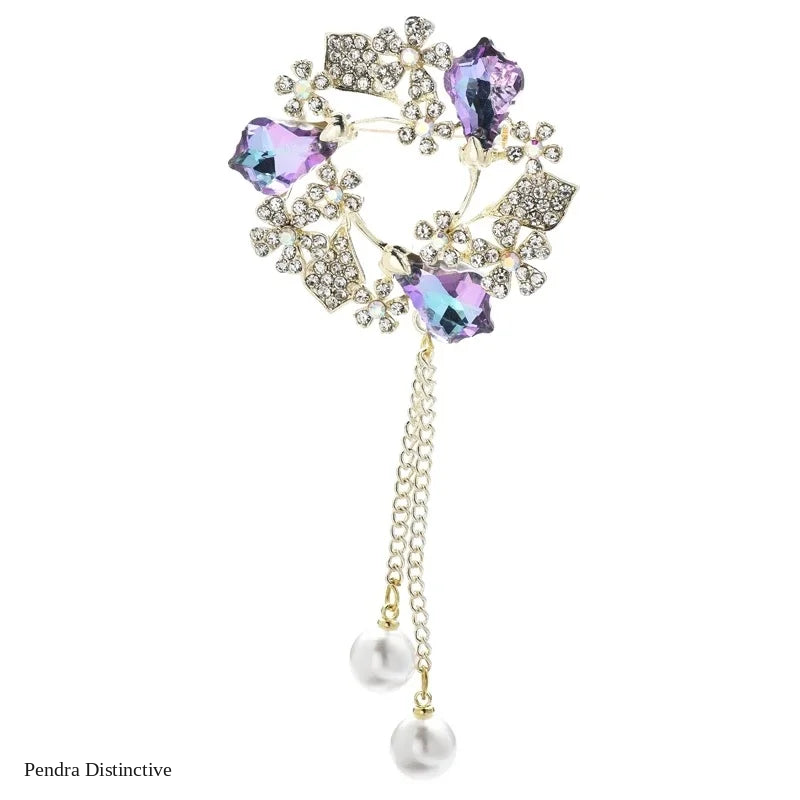PENDRA Birdflora Bird and Flower Brooch