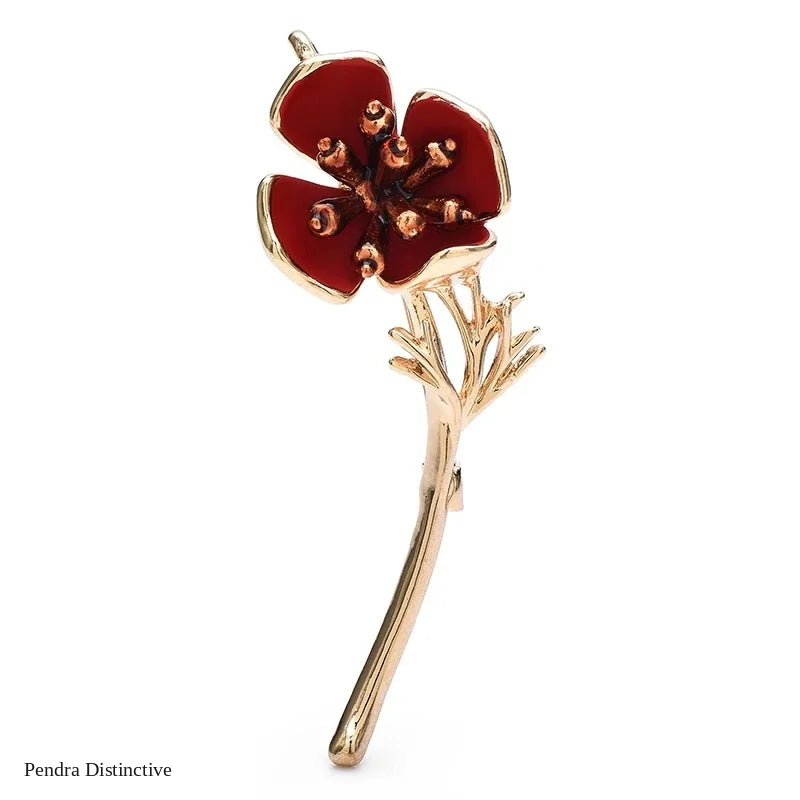 PENDRA Birdflora Bird and Flower Brooch