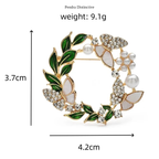 PENDRA Birdflora Bird and Flower Brooch