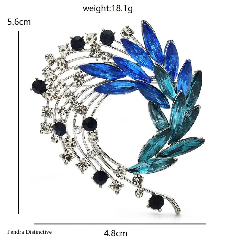 PENDRA Birdflora Bird and Flower Brooch
