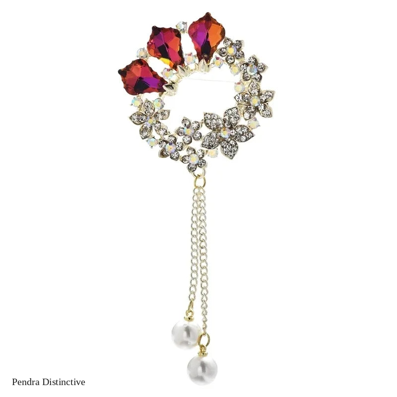 PENDRA Birdflora Bird and Flower Brooch