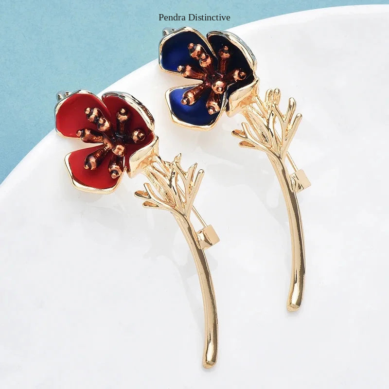PENDRA Birdflora Bird and Flower Brooch