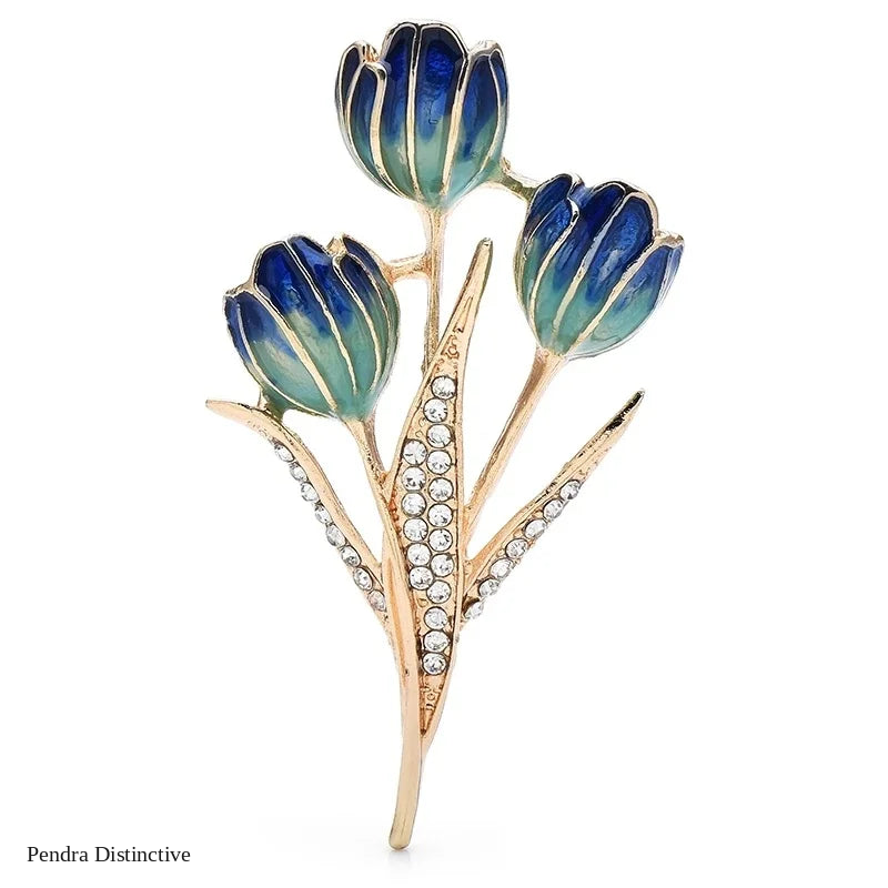 PENDRA Birdflora Bird and Flower Brooch