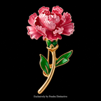 PENDRA Birthflower Enamel Birthday Flower Brooch