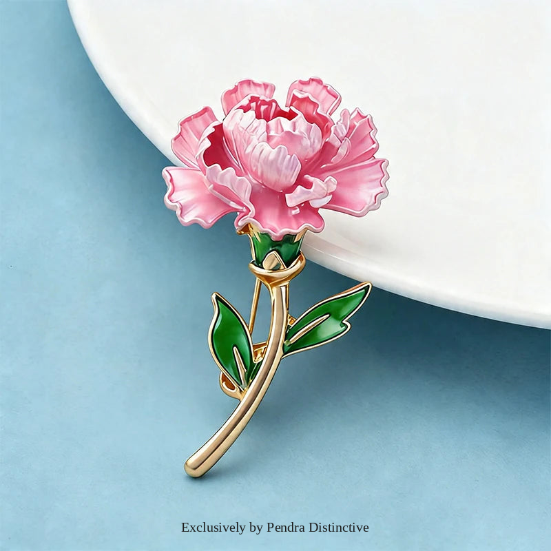 PENDRA Birthflower Enamel Birthday Flower Brooch