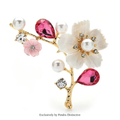 PENDRA Blossom Shell Plum Blossom Flower Brooch