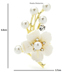 PENDRA Blossom Shell Plum Blossom Flower Brooch