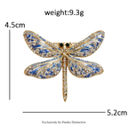 PENDRA Blue-and-white Insects Brooch
