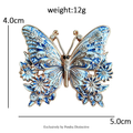 PENDRA Blue-and-white Insects Brooch