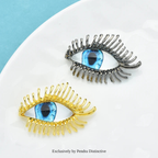 PENDRA Blue Eye Long Eyelash Women Brooch
