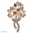 PENDRA Bouquetelle Crystal Flower Bouquet Brooch