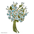 PENDRA Bouquetta 3-Color Enamel Flower Bouquet Brooch
