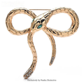 PENDRA Bow knot Snake Brooch