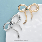 PENDRA Bow knot Snake Brooch