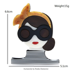 PENDRA Wear Bowknot  Glasses Gentle Lady Brooch