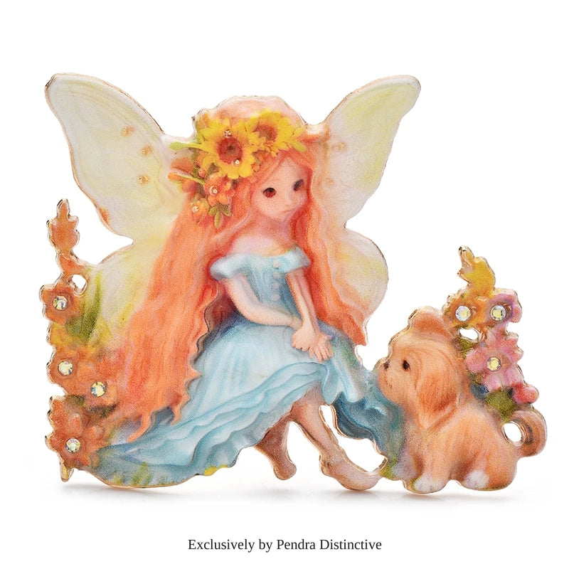 PENDRA Lovely Butterfly Elf Brooch