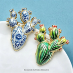 PENDRA Cactara Charming Cactus Brooch