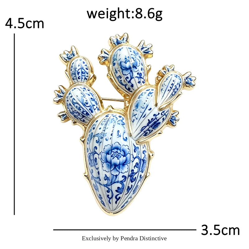 PENDRA Cactara Charming Cactus Brooch