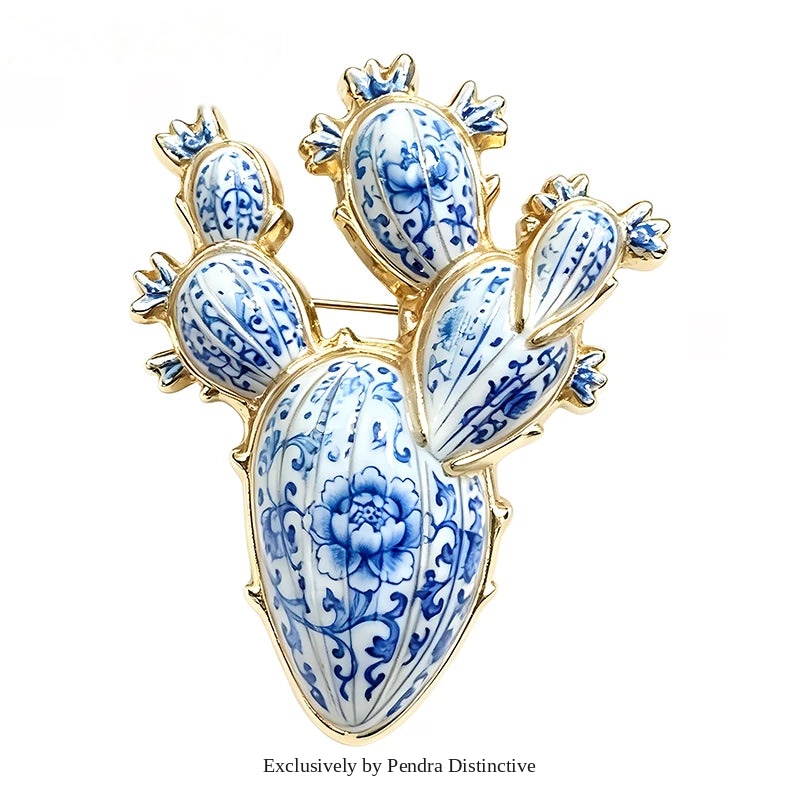 PENDRA Cactara Charming Cactus Brooch