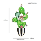 PENDRA Cactara New Cactus Brooch