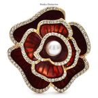 PENDRA Camellia Beautiful Flower Brooch