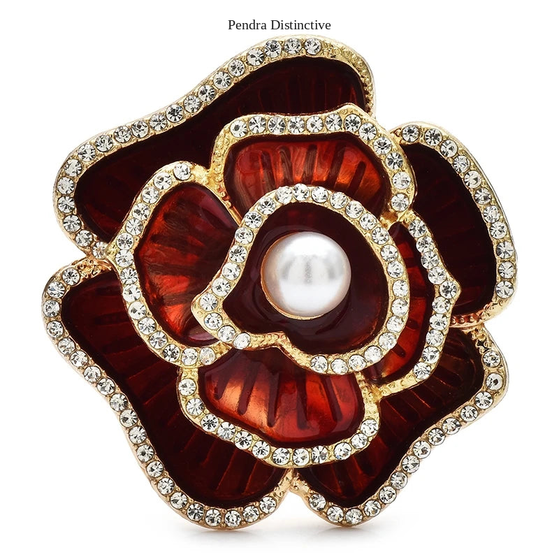 PENDRA Camellia Beautiful Flower Brooch