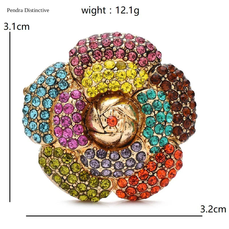 PENDRA Camellia Beautiful Flower Brooch