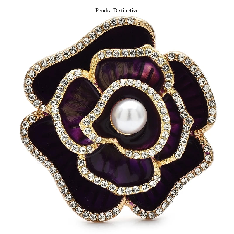 PENDRA Camellia Beautiful Flower Brooch