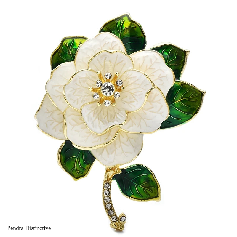 PENDRA Camellia Luxury Camellia Flower Brooch