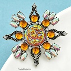 PENDRA Vintage Cameo Face Brooch