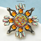 PENDRA Vintage Cameo Face Brooch