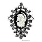 PENDRA Vintage Cameo Figure Brooch