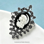 PENDRA Vintage Cameo Figure Brooch