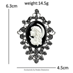 PENDRA Vintage Cameo Figure Brooch