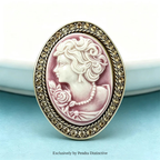 PENDRA Vintage Cameo Lady Face Brooch