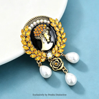 PENDRA Vintage Lady Cameo Brooch