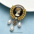 PENDRA Vintage Lady Cameo Brooch