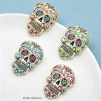 PENDRA Candy Skull Brooch